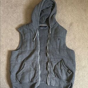 Polo Ralph Lauren Gray Zip-Up Hoodie/Vest